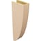 Ekena Millwork 6"W x 12"D x 36"H Thin Durham Rough Cedar Woodgrain TimberThane Corbel, Primed Tan CORUR06X12X36DURRCPR - alternate 3